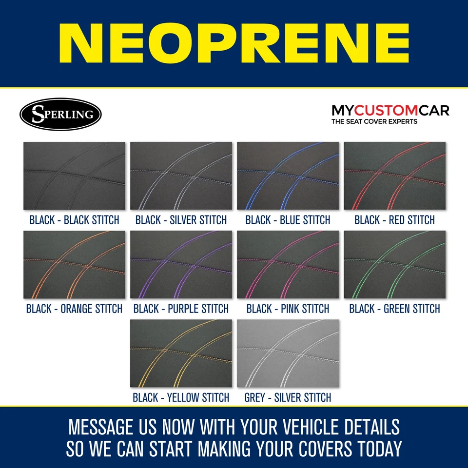 For HOLDEN APOLLO Custom Fit Seat Covers Front OR Rear Neoprene OR Canvas - image 4 of 4