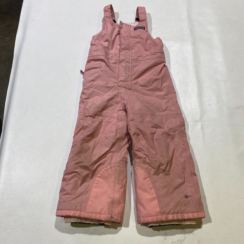 Patagonia Kids Snow Bibs Pink H2No Ski Snowboard Overalls Size 3T Winter
