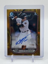 2026 BOWMAN ANDREW TESS PROSPECT CHROME GOLD REFRACTOR AUTO /50 ORIOLES