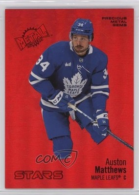 2022-23 Skybox Metal Universe Stars PMG Red 88/90 Auston Matthews #140 a3z