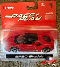 1/43 Burago Diecast Race  Play Ferrari SF90 Straddle Coupe Brand New on Card
