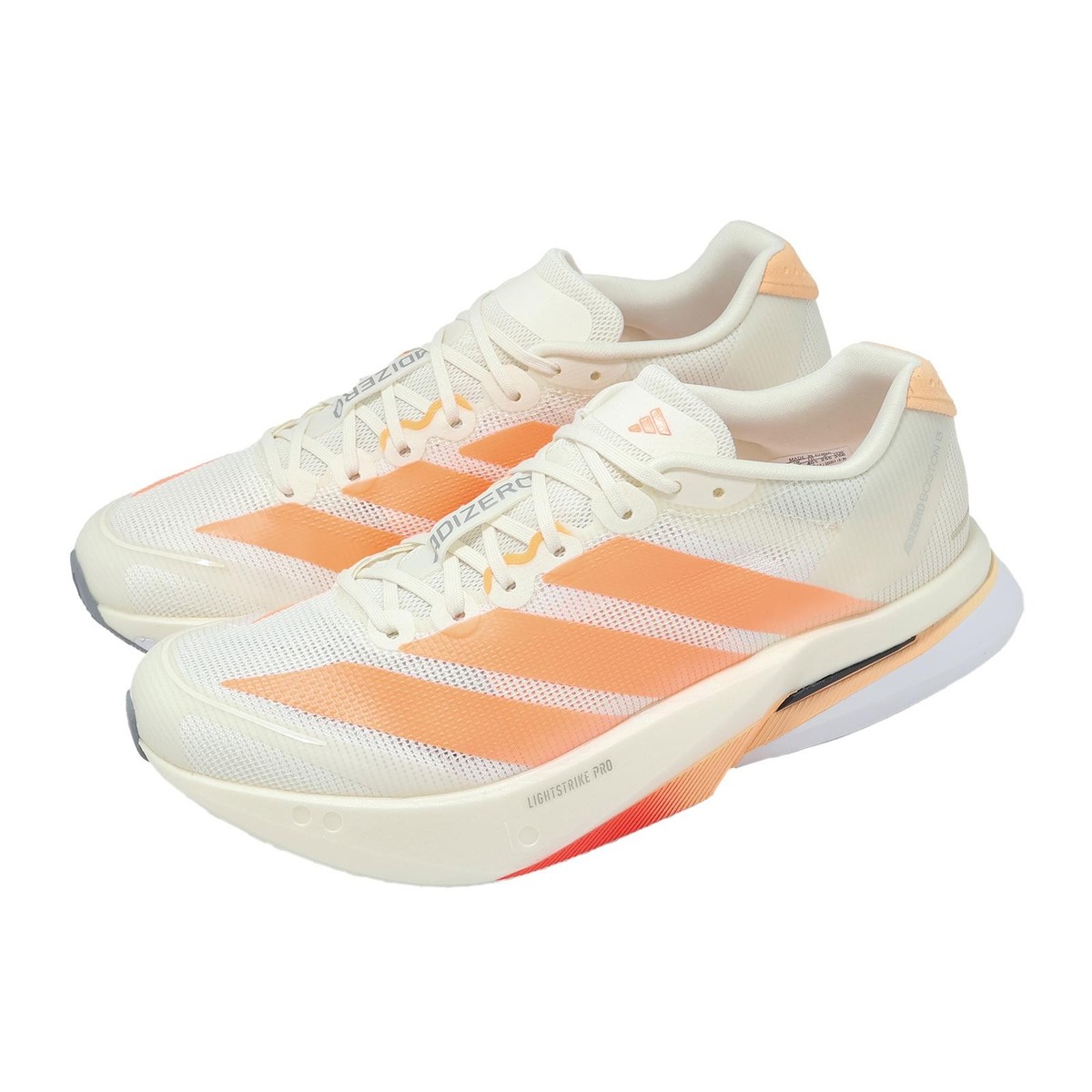 adidas Adizero Boston 13 W Off White Beam Orange Women Road