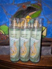 3x Bath  Body Works EMERALD MIST Fine Fragrance Mist Spray Perfume Splash LOT 3