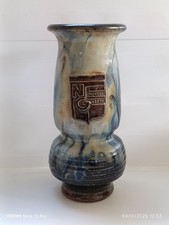 VASE COUPE EN GRES BOUFFIOULX CACHET GUERIN LA NOUVELLE GAZETTE BELGIAN POTTERY