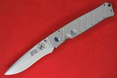 RARE Cutter's Knife D/A Brend CKT Proto HG-WB Ser.#4 Stainless w/ Belt Sheath
