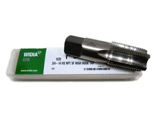 WIDIA 3/4-14 NPT High Speed Steel Pipe Tap Right Hand Taper Pipe High Hook