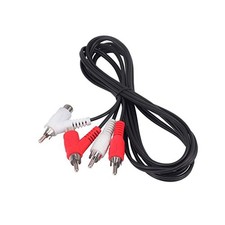 RCA Audio Piggyback Cable, 2 Male to 2  6 Feet, Red/white