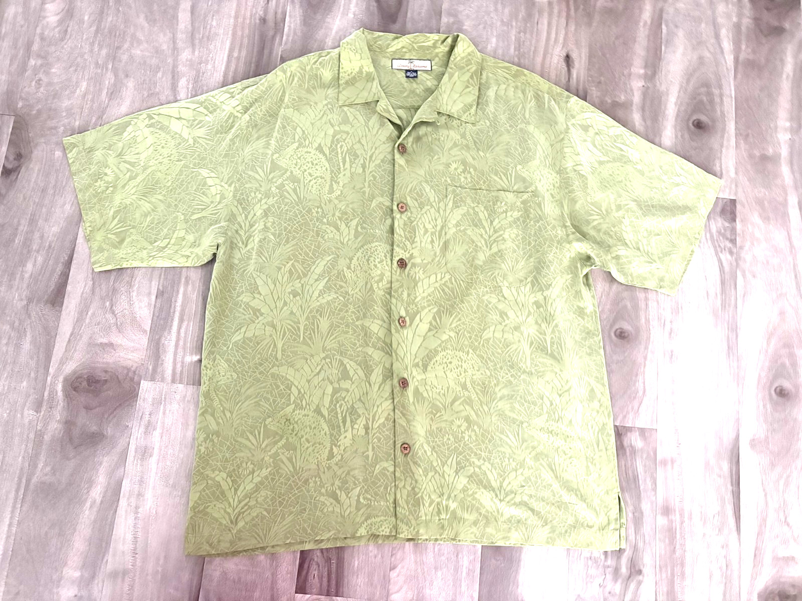 Tommy Bahama 100% Silk  Paradise Found Shirt - Men's Large Relaxed Fit Tropical