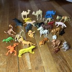 Vintage Plastic African Animals Lot Of 27 Animals Lions, Tigers And Bears Oh My! — photo 1