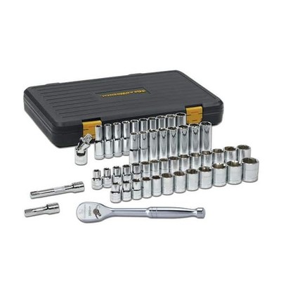 GEARWRENCH 80700P 1/2 in. Drive 6-Point Standard & Deep SAE/Metric Set 49-Piece