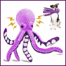 Pet Plush Toy Cat Dog Voice Octopus Shell Puzzle Toy Bite Resistant Interactive