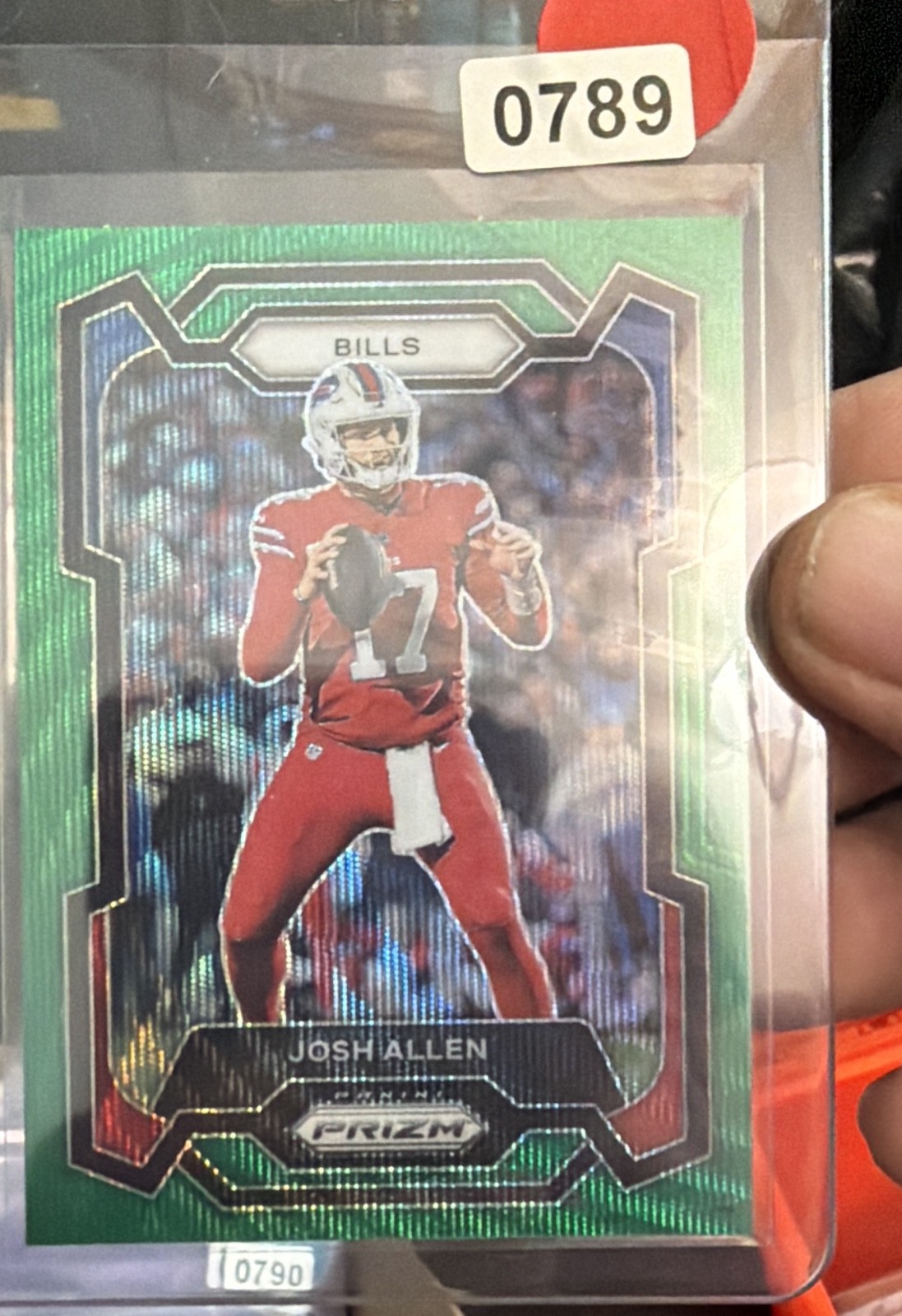 2023 Panini Prizm - Josh Allen #32 Green Wave Prizm 789