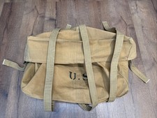 WW2 US Army Military Deployment Bag Square Canvas Duffle No Maker Mark