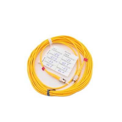 Leviton PCSTF-S05 5-Meter Fiber Optic Yellow Singlemode Simplex Patch Cord ST FC