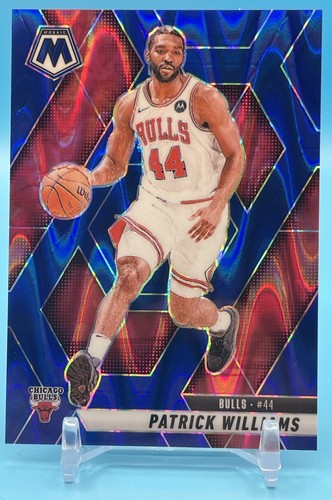 2024-25 Panini Mosaic Patrick Williams #48 Seismic Blue Mosaic Prizm /149
