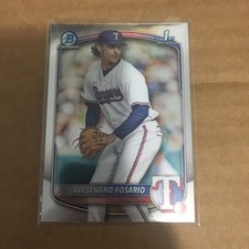 2025 Bowman Chrome Prospect Alejandro Rosario 1st Bowman #BCP-125 Texas Rangers