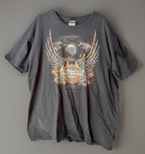 Harley-Davidson T-Shirt Mens 2XL Black Looney Tunes Frontier Nebraska Taz Bugs