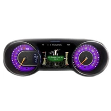 US Speedo Purple Wrangler JL/JT Gauge Face for Clusters 2018-2024