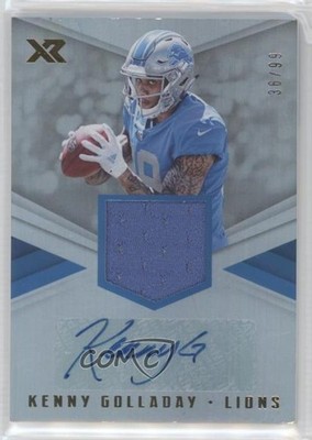 2017 Panini XR Rookie Swatch 36/99 Kenny Golladay #RSA-KG Auto RC 7eo