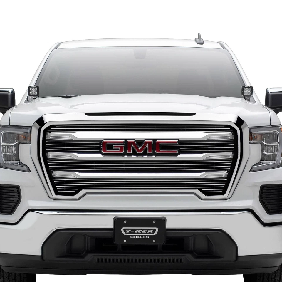 For GMC Sierra 1500 19-22 T-Rex 5-Pc Polished Horizontal Billet Main Grille Foto 2 de 4