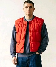 Ciesse Piumini Red Cotton Puffer Vest Made in Italy Size 50 Regular