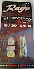NEW RAGE HYPODERMIC REPLACEMENT BLADE KIT