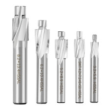 5Pcs M3-M8 Slotting Counterbore End Mill Cutter Solid Slot Countersink