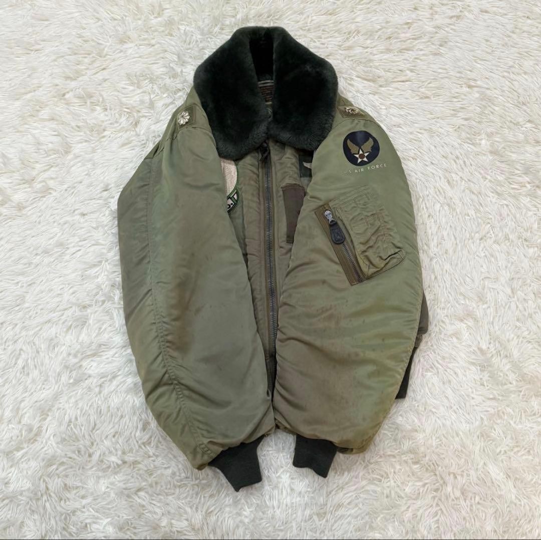 Buzz Rickson's B-15D Flight Jacket Embroidered Pa… - image 5