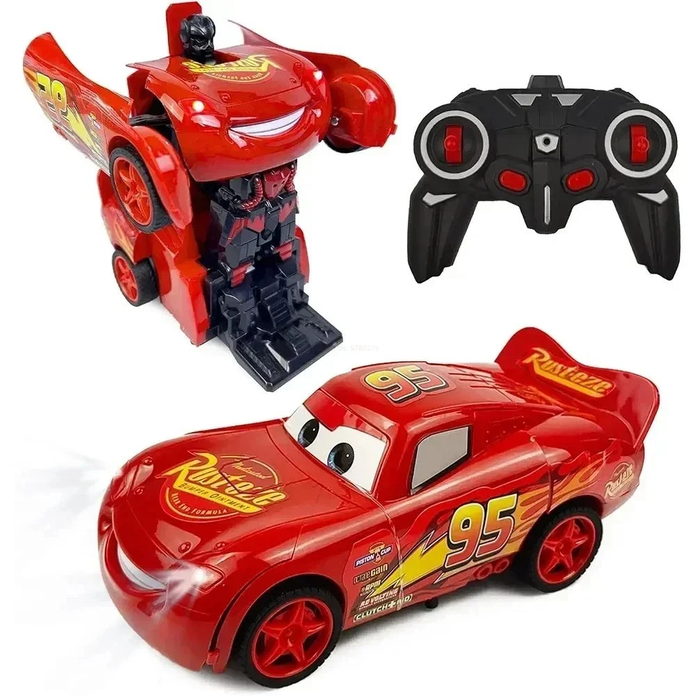 Disney Lightning McQueen RC Car 2-in-1 Transform Robot Toy for