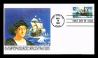US COVER COLUMBUS LANDING PUERTO RICO 500TH ANNIVERSARY FDC GG CACHET