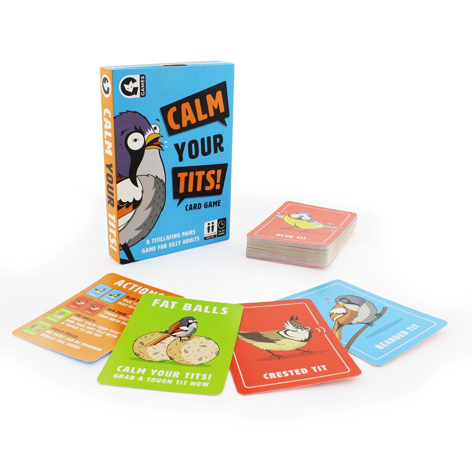 Calm Your Birds Adult Party Card Game | Funny Fast-Paced Grown Ups Game | Age 16