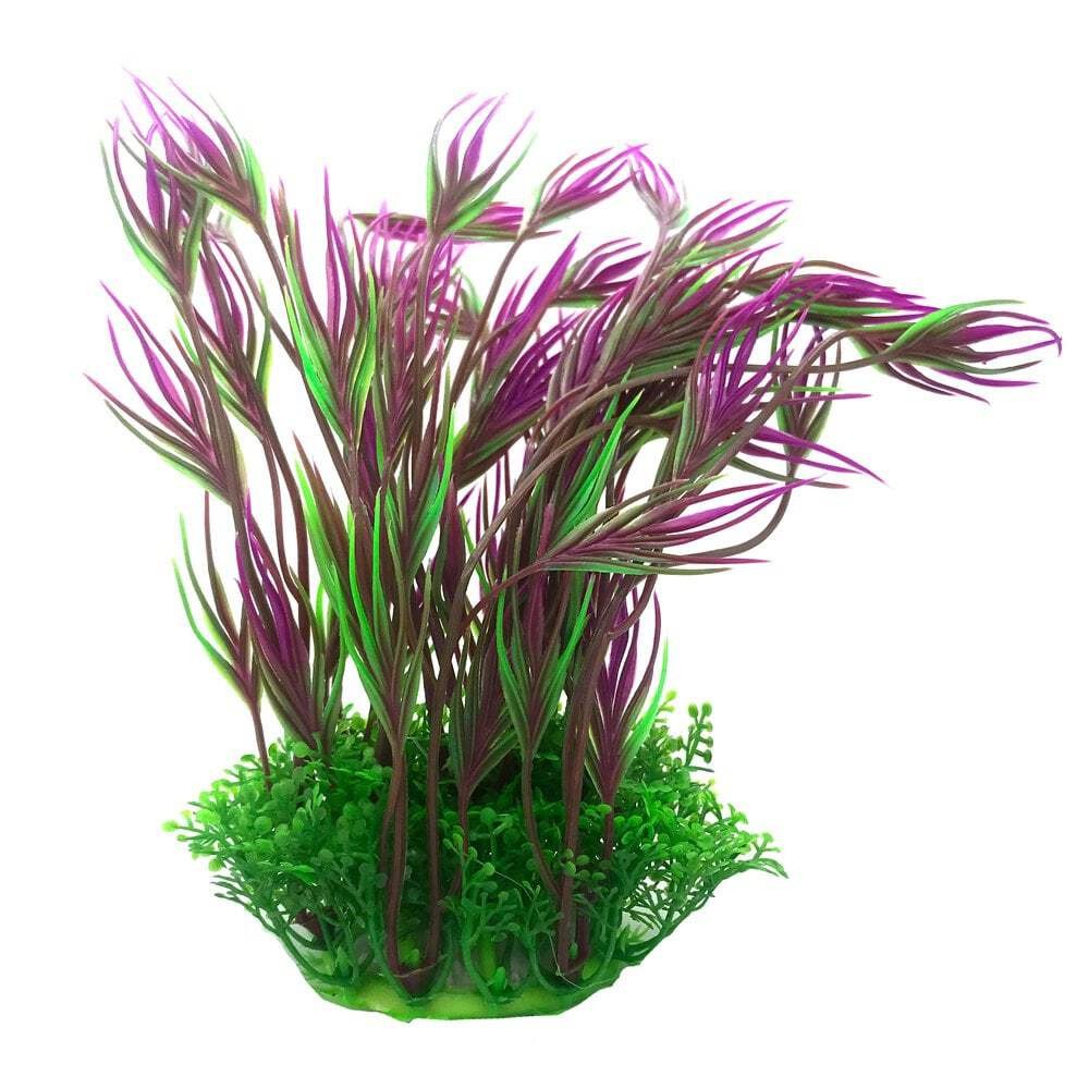 Betta Choice Purple & Green Aquarium Fish Tank Plastic Plant 20cm