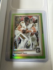 2025 Donruss Optic Derek Carr Neon Green Prizm /199 #53 New Orleans Saints
