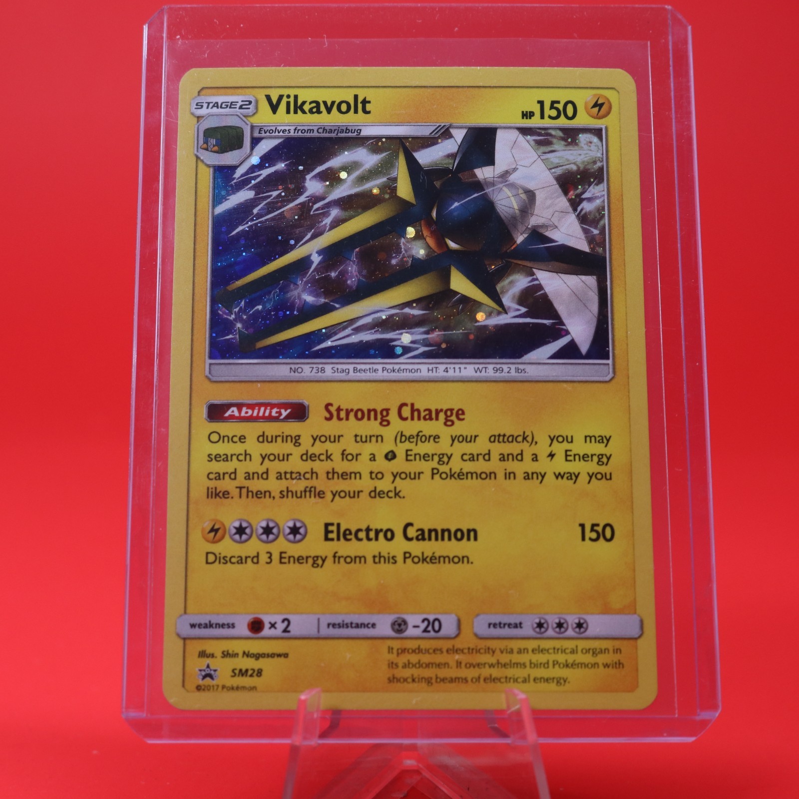 Pokémon TCG Sun & Moon Black Star Promo SM28 Vikavolt