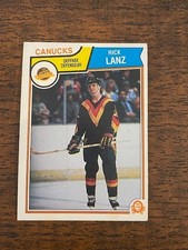 1983-84 O-Pee-Chee hockey OPC #353 Rick Lanz - Vancouver Canucks NRMT
