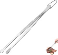 KüChenpinzette 30Cm Kochzange Edelstahl 18/8 Runde Spitze FüR Grillen Kochen