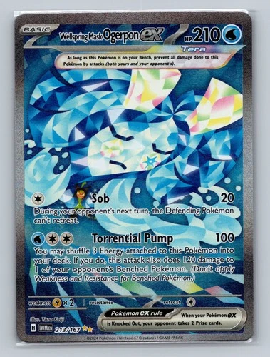 SV06: Twilight Masquerade #213/167 Wellspring Mask Ogerpon ex