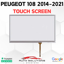 PEUGEOT 108 2014-2021 TOUCH SCREEN DIGITIZER DISPLAY RADIO MEDIA UNIT SAT NAV