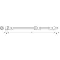 Metzger 4110479 Bremsschlauch FüR Bmw X5 X6 E70 F15 F85 E71 E72 F16 F86