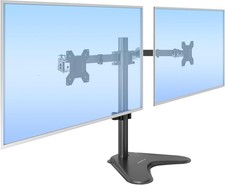 Mount-It Dual Monitor Stand Premium Adjustable Desk Mount Two 13  32 Inch Screens