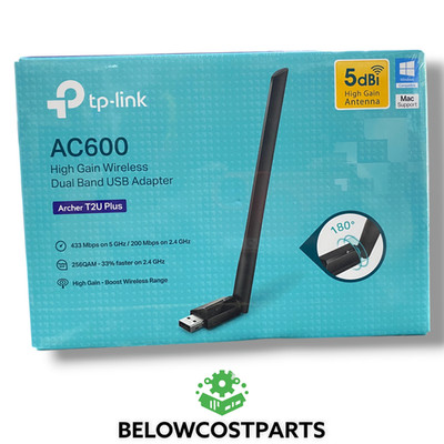   TP-Link Archer T2U Plus AC600 USB WiFi Adapter Dual Band 5dBi NEW  