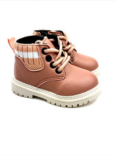 Baby Boots Girls Size 5/6 Laces Hightop Shoes Children Kids Footwear Winter Zip