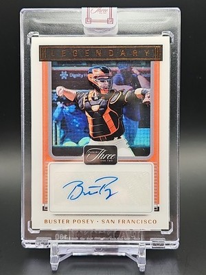 2022 Panini Three and Two - Legendary Signatures Buster Posey #LS-BP Holo 2/3