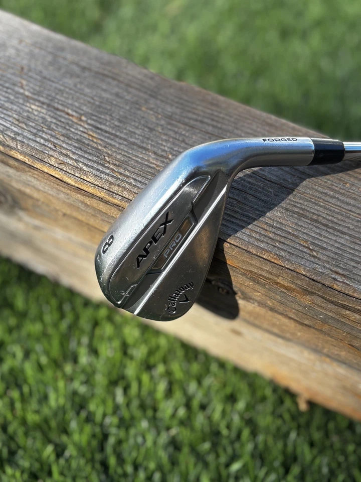 Callaway Apex Pro Forjado 8 Hierro Rígido Flex Verdadero Temper Eje de Acero Nuevas Empuñaduras GP Foto 2 de 4