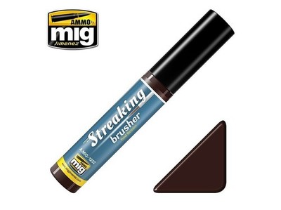 AMMO MIG - Weathering product STREAKINGBRUSHER Red Brown 1252