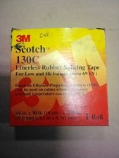 3M Scotch 130C Linerless Rubber Splicing Tape 3/4" X 30 ft 10 Yds X .030"