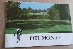 Golf Course Map- (1986) Del Monte GOLF COURSE  BROCHURE  Houston TX. ON SALE