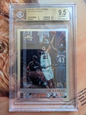 1997-1998 97-98 Topps Chrome Tim Duncan #115 Beckett BGS Gem Mint 9.5 Rookie RC