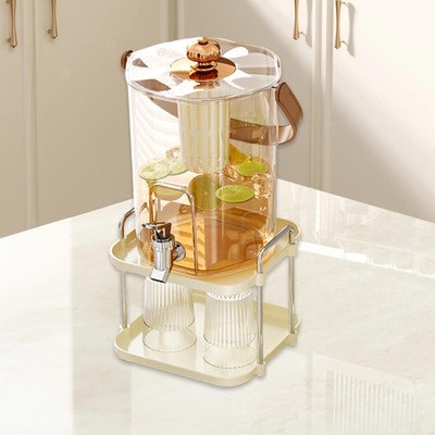 Kühlschrank-Getränkespender mit Ständer, 5 l Cold Brew Pot für Eissaft