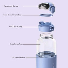 300ml Portable Bottle Warmer Temperature Control Milk Warmer Smart Heating NEW